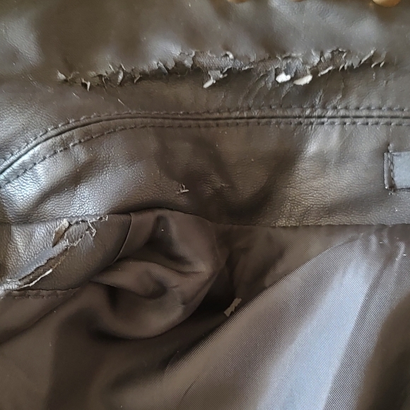 Forever 21 Black Studded Vegan Leather Zip Up Vest - Picture 12 of 13